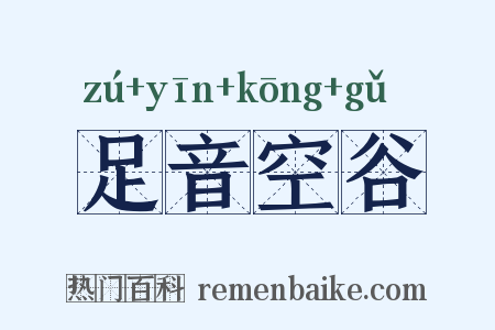足音空谷是什么意思的图片